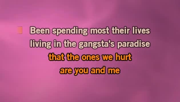 Movie-dangerous minds. Song-gangstas paradise. With -Michelle