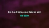 Karaoké Ein Lied kann eine Brücke sein - Joy Fleming