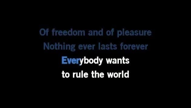 Letras - Tears For Fears - Everybody Wants To Rule The World