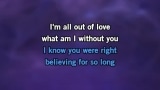 All Out of Love Karaoke - Air Supply