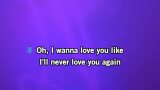 Video Karaoke Like I'll Never Love You Again - Carrie Underwood