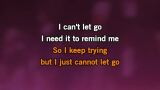 Karaoké I Can't Let Go - Smash