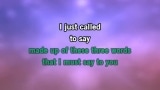 I Just Called to Say I Love You (single version) Karaoke - Stevie Wonder