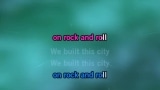 Video Karaoke We Built This City - Starship