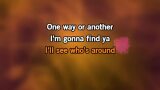 Video Karaoke One Way or Another - Blondie - Karaoke Canzoni