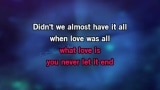 Video Karaoke Didn't We Almost Have It All - Whitney Houston - Karaoke Canzoni