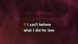 What I Did for Love Karaoke - David Guetta