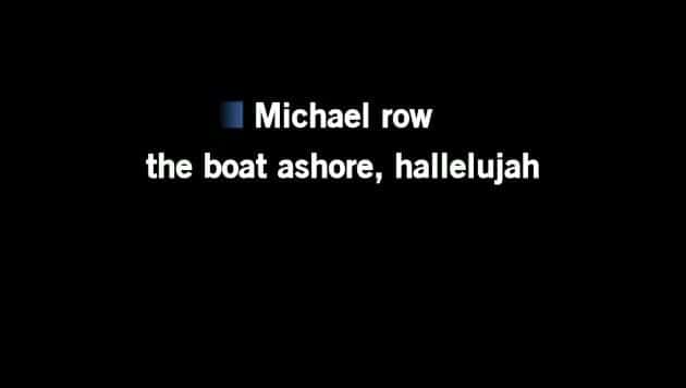 Karaoke Video Michael Row the Boat Ashore The Highwaymen