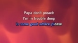 Video Karaoke Liedje Papa Don't Preach - Kelly Osbourne