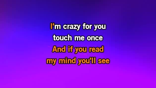Karaoke Crazy For You Madonna Cdg Mp4 Kfn Karaoke Version
