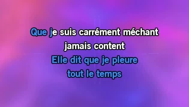 Karaoké Jamais content - Alain Souchon - CDG, MP4, KFN - Version Karaoké