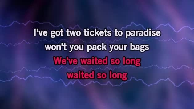Two Tickets to Paradise Karaoke Eddie Money