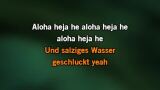 Karaoké Aloha heja he - Jürgen Drews