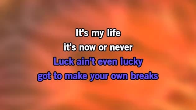 Karaoke It S My Life Bon Jovi Cdg Mp4 Kfn Karaoke Version