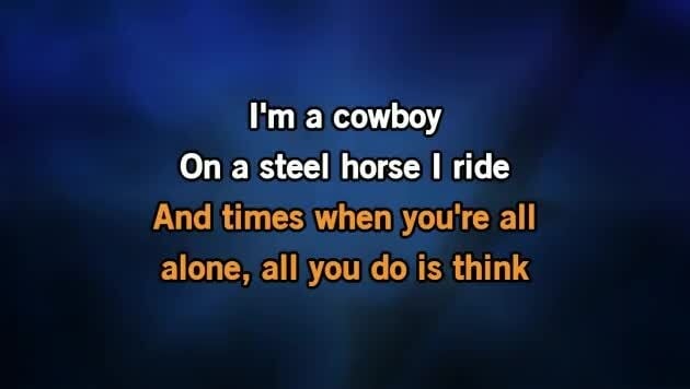 Karaoke Wanted Dead or Alive - Video with Lyrics - Bon Jovi