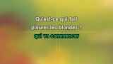Karaoké Qu'est-ce qui fait pleurer les blondes ? - Sylvie Vartan