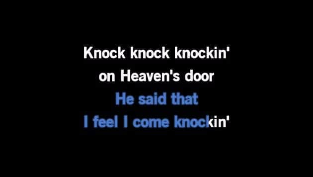 Karaoke Knockin On Heaven S Door Randy Crawford Cdg Mp4 Kfn