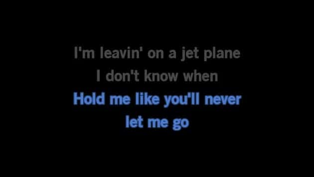 Karaoke Leaving On A Jet Plane Peter Paul And Mary Cdg Mp4