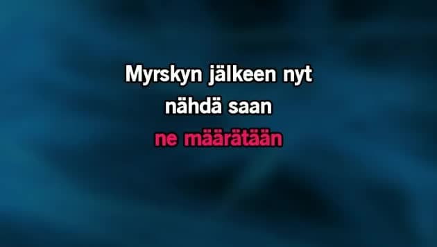 Video Karaokelaulu - Myrskyn Jälkeen - Kari Tapio - CDG, MP4, KFN - Karaoke  Versio