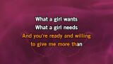 What A Girl Wants Karaoke - Christina Aguilera