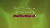 Karaoké You'll Never Stop Me Loving You - Sonia
