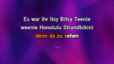 Video Karaoke Liedje Itsy Bitsy Teenie Weenie Honolulu Strandbikini - Gaby Baginsky