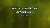 Video Karaoke I'm a Ramblin' Man - Waylon Jennings