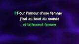 L'amour d'une femme Karaoke - Frank Michael