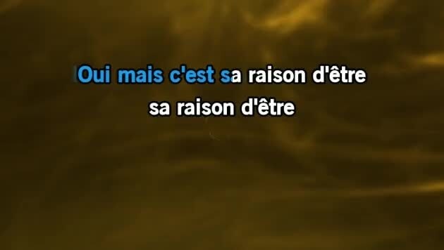 Karaoké Playback Français - Sa raison d'être (Karaoké Playback  Instrumental) [Rendu célèbre par Pascal Obispo] : écoute avec les paroles