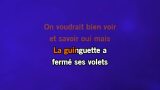 Singen La guinguette a fermé ses volets Karaoke - Damia - MP3 Karaoke
