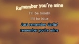 Remember You're Mine Karaoke - Pat Boone