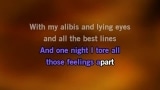 Alibis Karaoke - Tracy Lawrence