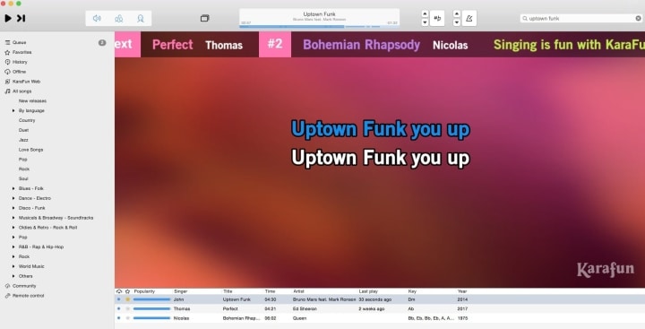 Karaoke Software for Mac, KaraFun Mac