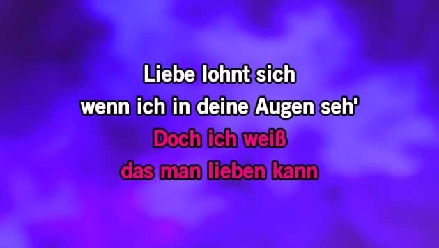 Karaoke Liebe Lohnt Sich Maite Kelly Cdg Mp4 Kfn Karaoke Version