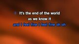 Video Karaoke It's the End of the World as We Know It (And I Feel Fine) - R.E.M.