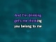 Video Karaoke Liedje You Belong to Me - Bryan Adams