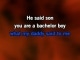 Bachelor Boy Karaoke - Cliff Richard