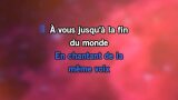 Karaokê À vous jusqu'à la fin du monde - Julien Clerc
