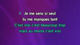 Karaoké Je me sens si seul - Marc Lavoine
