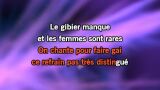 Karaoké Le gibier manque et les femmes sont rares - Serge Lama