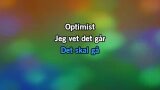 Karaoké Optimist - Jahn Teigen