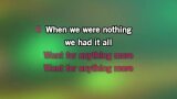 Karaoké Everything You Never Had (We Had It All) - Breach