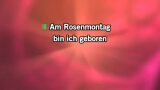 Singen Am Rosenmontag bin ich geboren Karaoke - Margit Sponheimer - MP3 Karaoke