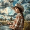 Girl With The Fishing Rod