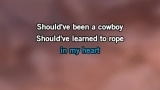 Should've Been a Cowboy (live) Karaoke - Jason Aldean