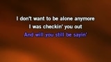 Singen I Don't Want to Be Alone Karaoke - Billy Joel - MP3 Karaoke