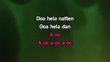 Video Karaoke Liedje Ooa hela natten - Attack