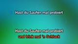 Video Karaoke Liedje Hast du saufen mal probiert? (1000 und 1 nacht) - Kings of Günter