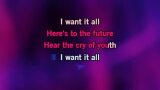 Singen I Want it All Karaoke - We Will Rock You (musical) - MP3 Karaoke