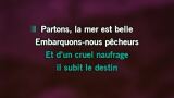 Video Karaoke Partons la mer est belle - Guylaine Tanguay - Karaoke Canzoni